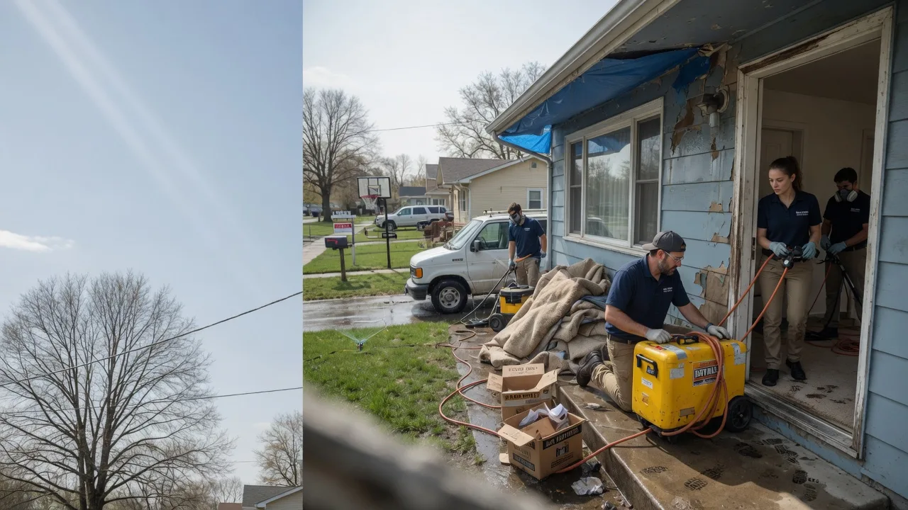 Basement Flood Cleanup in Spring Green, WI near me